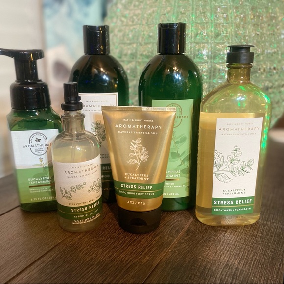 Bath & Body Works Aromatherapy Eucalyptus & Spearmint Stress Relief Lot of 6 - Picture 2 of 15